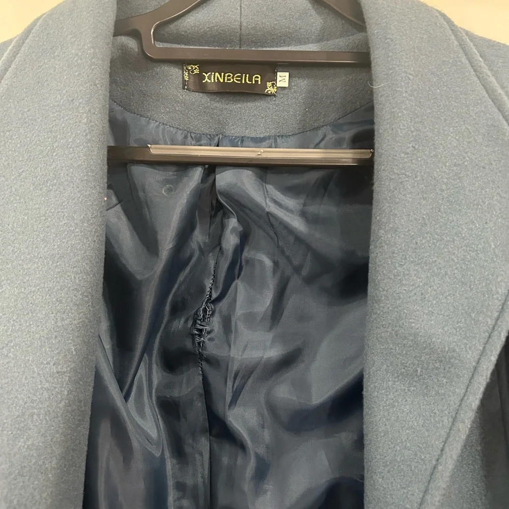 Women’s coat gray/blue color size M - Picture 7 of 7